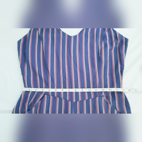 PURE Collection Striped Spaghetti Strap Wide Leg Jumpsuit - Picture 10 of 13